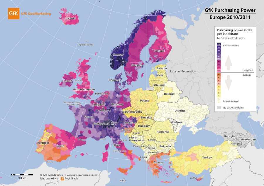 Gfk Purchasing power Europe 2010/2011